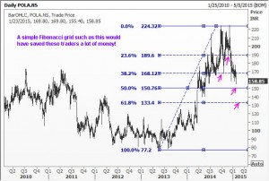 Fibonacci Retracements in Polaris Consulting