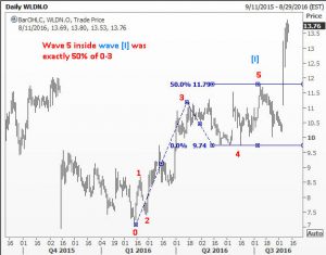 End of minor wave 5 in WLDN