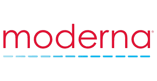 This is an image showing the logo of Moderna